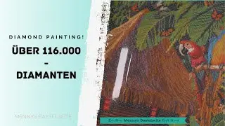 Ich fange an: Tropical Landscap - Diamond Art Club - &Uuml;ber 100.000 Diamanten - Menny Privat