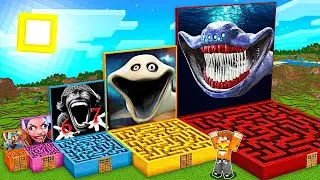 NIE WYBIERZ ZŁEGO LABIRYNTU POTWORÓW w Minecraft! (Bloop, 67, Zootopia 2, Hungry Worm, Rumi)