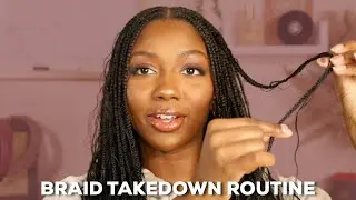 Knotless Braid Takedown Routine & Tips | Retaining Length & Detangling Shedding | Niara Alexis