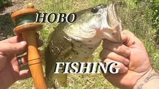 Bass fishing with a hobo reel!