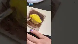 Tiny Tuesday: Lemon in Oil Paint. Tiny Painting #20 out of 100 in 2025