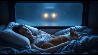 Deep Sleep Instantly | Rain Sounds with Thunder | Heavy Rain on Cozy Car Roof at Night