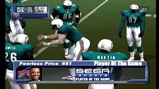 NFL 2K1 Miami Dolphins vs Buffalo Bills Live