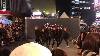 171109 Stray Kids Busking @ Sinchon - Hellevator
