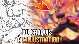 Du croquis à l’illustration finale | Speedpaint Digital