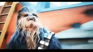 Chewbacca reaction on princess leia death