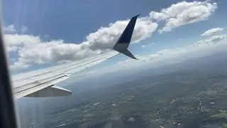 United Boeing 737-900(ER) takeoff from Santiago, Dominican Republic