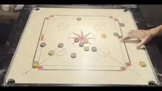 In this game players are very confident to finish this carrom board game, must watch and subscribe