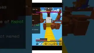 Minecraft Tnt jump in bedwars #shorts