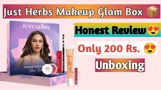 Just Herbs Makeup Glam Box 📦💄Honest Review | Affordable Makeup Kit 😍✨| #makeup #youtubevideo 