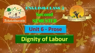 Dignity of Labour - Class5 ENGLISH