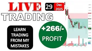 LIVE Intraday Equity Trading | ₹266 Profit | Full Transparency | Beginners Must Watch