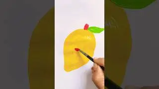 Mango Acrylic Painting for Kids🥭 #painting #mango #shorts #viral #trending