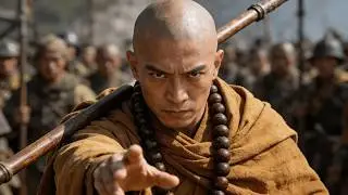 陷入圍攻的老頭竟是功夫高手，絕殺少林18棍僧！ #kungfu #movie #功夫 #李連杰