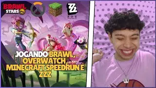 🔴VENDO PASSE NOVO DO BRAWL! JOGANDO OVERWATCH, MINECRAFT SPEEDRUN E GIRANDO NA SUNNA NO ZZZ!