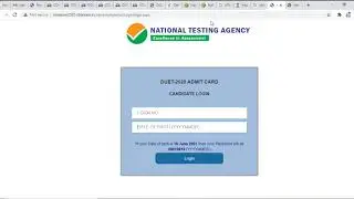 Download Delhi University Entrance Exam Admit Cards || Duet Admit Card Download