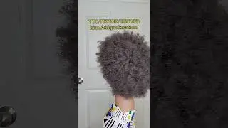Glueless Afro wig #glulesswig #crochetwig #afrohair #afrowig #naturalhair