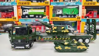 Satisfying Military Flatbed Truck Miniature Unboxing | Realistic Toy Truck Review