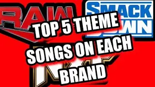 Top 5 WWE Theme Songs On Each Brand!