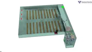 CFD Smoke & Egress Analysis Video of Assembly Area with Stairs | CFD Analysis of Buildings