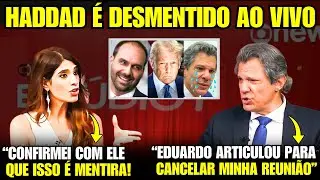 VERGONHA! Haddad tenta culpar Eduardo Bolsonaro e é desmentido ao vivo por Figueiredo!