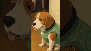 Whiskers, wonder, and warm Ghibli vibes.❤️ #doglover #beaglecrew #youtubeshorts #petlover