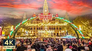Europe's Best Christmas Markets Walking Tour 4K