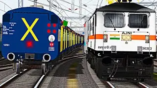 Delhi - Mumbai CR RAJDHANI EXPRESS in INDIAN TRAIN SIMULATOR | MSTS Open Rails Indian Railways