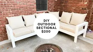 DIY Outdoor Sectional for Under $200
