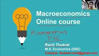 Macroeconomics for DSE online course | Starts March 27, 2021 | Ravit Thukral
