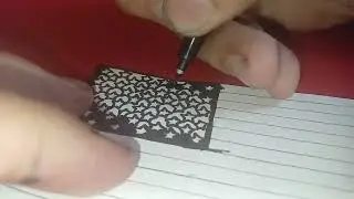 Drawing the US-American police flag (Thin Blue Line) 🇺🇲💙🤍🖤