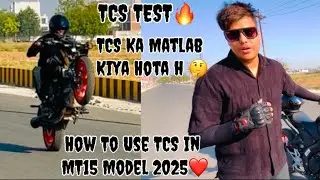 How To Use TCS ( Traction Control ) In MT15 TCS On Off Kese Karte H TCS Kese Work Karta H MT15 M 🤔￼