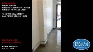 For Lease | 188 O'Farrell Street, San Francisco, CA 94102 | Union Square