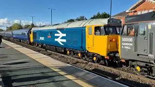 Class 50s and class 37 at Barnetby 