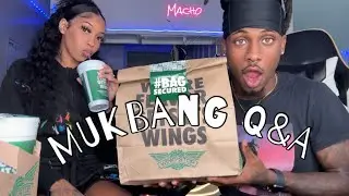 Wingstop MUKBANG/ Q&A🍗😱