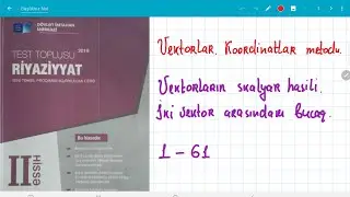 Vektorlar,vektorların skalyar hasili 1-61