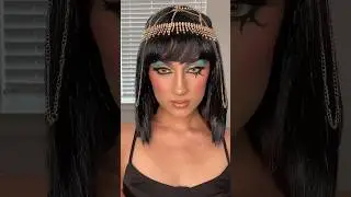 Last minute CLEOPATRA Halloween makeup! #halloween #makeup #halloweenwithshorts #cleopatra