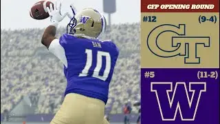 SFA Season 14 CFP Opening Round: #5 Washington (11-2) vs #12 Georgia Tech (9-4) (VOD)
