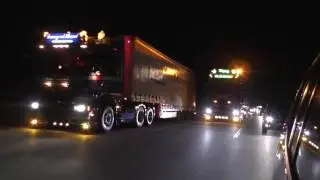 William de Zeeuw & Danny van den Heuvel - DAF XF106 / SCANIA R520 on the Road [HD]