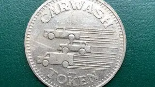 Car Wash Token (3 Speeding Cars) - USA #shorts #carwashtoken #token