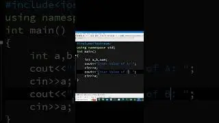 Sum of two number in c++ programming | c++ coding | programming in c++ language 