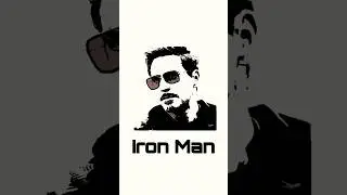 Iron Man Drawing by Python Programming #shorts #python  #ironman #tonystark #robertdowneyjr