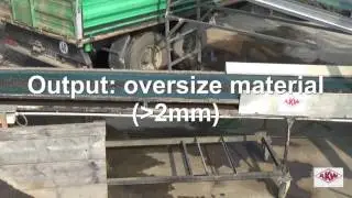 AKW Equipment + Process Design &ndash; Mobile Solution for Treatment of Road Sweeping Material - Germany