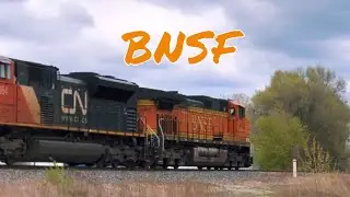 BNSF Freight Train Rumbling Through Plainfield