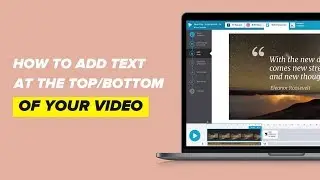 How to Add Text at the Top/Bottom of your video in Wave.video | Tutorial