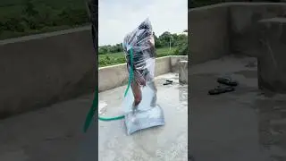 Surviving Challenge Under Polythene #shorts #outofmindexperiment