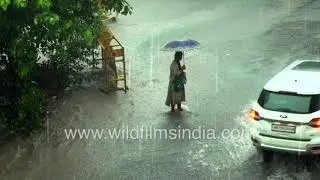 Monsoon is here - Delhi streets drenched and flooded after heavy rainfall