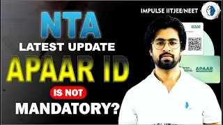 No Need for an APAAR ID to Take NEET 2025! |  NTA latest update | #NEET2025 | NTAupdate2025