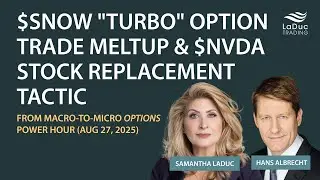 $SNOW Turbo Option Trade Meltup & $NVDA Stock Replacement Tactic