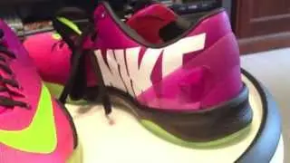 Nike Kobe 8 System MC - MAMBACURIAL - Красный сливовый / Электрический зеленый / Розовый Flash для @Kixpo